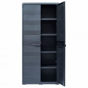 vidaXL Zahradní úložná skříň XL 78 x 46 x 175 cm plastová