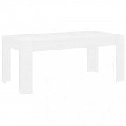 vidaXL Jídelní stůl bílý 180 x 90 x 76 cm dřevotříska