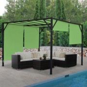 Pergola se stahovací střechou 4x3 m Dekorhome