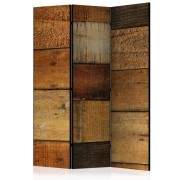 Paraván Wooden Textures 3-dílný Dekorhome - POSLEDNÍ KUS