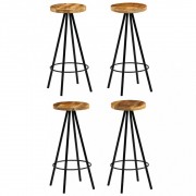 vidaXL Barový set 5 kusů z masivního mangovníku 120 x 60 x 107 cm