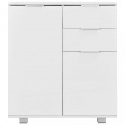 vidaXL Příborník bílý s vysokým leskem 71 x 35 x 76 cm dřevotříska