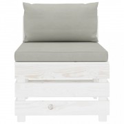 vidaXL 5dílná sedací souprava z palet s taupe poduškami dřevo