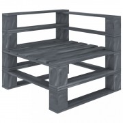 vidaXL 5dílná zahradní sedací souprava z palet + krémové podušky dřevo