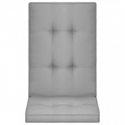 vidaXL Podušky na zahradní židle 4 ks šedé 120 x 50 x 5 cm