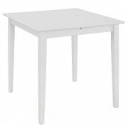 vidaXL Rozkládací jídelní stůl bílý (80–120) x 80 x 74 cm MDF