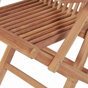 vidaXL Zahradní nábytek jídelní set 5 kusů teak