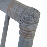 Jídelní židle 4 ks šedý ratan Dekorhome
