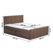 Boxspringová postel STAR 180x200