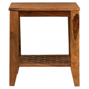 Odkládací stolek Mira 45x45x45 z indického masivu palisandr, Super natural