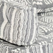 vidaXL Poduška na pohovku z palet šedá textilní patchwork