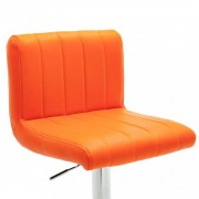 vidaXL Barové stoličky 2 ks oranžové umělá kůže