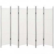 vidaXL 6dílný paraván bílý 300 x 180 cm