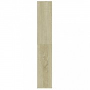 vidaXL Knihovna/dělící stěna sonoma dub 100 x 24 x 140 cm dřevotříska