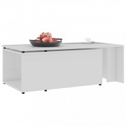 vidaXL Konferenční stolek bílý vysoký lesk 150x50x35 cm dřevotříska