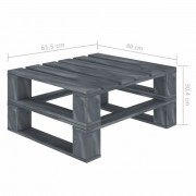 vidaXL 5dílná zahradní sedací souprava z palet + krémové podušky dřevo