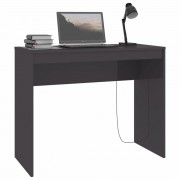 vidaXL Psací stůl šedý s vysokým leskem 90 x 40 x 72 cm dřevotříska