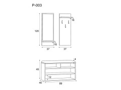 Předsíňová sestava P-003
