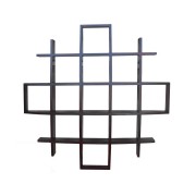Police na zed' Kali 90x90x25 z indického masivu palisandr, Only stain