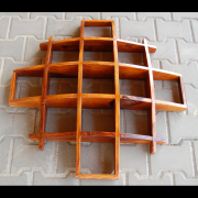 Police na zed' Kali 90x90x25 z indického masivu palisandr, Only stain
