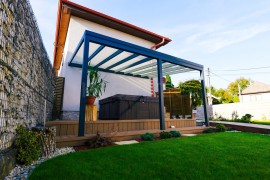 Hliníková pergola POLLUX se sklem