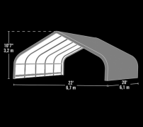 Přístřešek pro koně Šemík 680x730x380cm 50m²