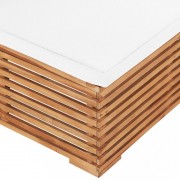 vidaXL 4dílná zahradní sedací souprava s poduškami masivní teak