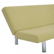 vidaXL Rozkládací pohovka zelená polyester