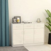 vidaXL Příborník bílý 110 x 34 x 75 cm dřevotříska