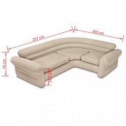 Intex Nafukovací rohová pohovka / gauč 257 x 203 x 76 cm 68575NP