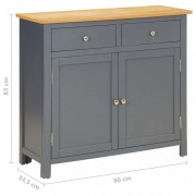 vidaXL Příborník 90 x 33,5 x 83 cm masivní dubové dřevo