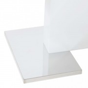 vidaXL Rozkládací jídelní stůl vysoký lesk bílý 180 x 90 x 76 cm MDF