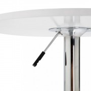 vidaXL Barový stůl bílý Ø 60 cm MDF