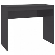 vidaXL Psací stůl šedý s vysokým leskem 90 x 40 x 72 cm dřevotříska