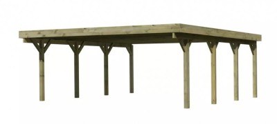 Dřevěný přístřešek / carport CLASSIC 2A Dekorhome