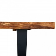 vidaXL Lavice 160 cm přírodní masivní dubové dřevo