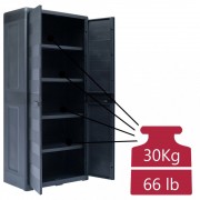 vidaXL Zahradní úložná skříň XL 78 x 46 x 175 cm plastová