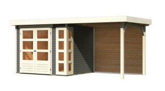 Dřevěný zahradní domek KERKO 3 s přístavkem 240 Dekorhome