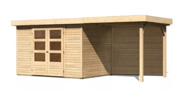 Dřevěný zahradní domek ASKOLA 4 s přístavkem 240 Dekorhome