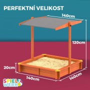 Dětské pískoviště D9600 140x140cm Dekorhome