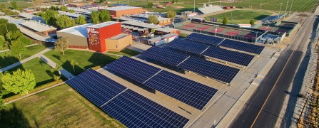 Solární zastřešení parkovacích míst SOLAR ENERGO2 s FVE - napojeno