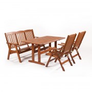 Garland Sven 2+3+ sestava nábytku z borovice (2x pol. křeslo, 1x třímístná lavice, 1x stůl)