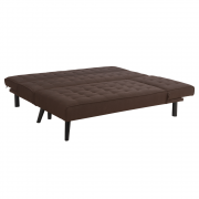 Sedací souprava rozkládací NIELIS hnědá / černá