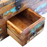 vidaXL Konferenční stolek truhla, masivní recyklované dřevo 80x40x35 cm