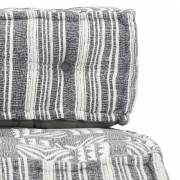 vidaXL Poduška na pohovku z palet šedá textilní patchwork