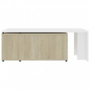 vidaXL Konferenční stolek bílý dub sonoma 150 x 50 x 35 cm dřevotříska