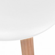 vidaXL Jídelní židle 4 ks bílé plast