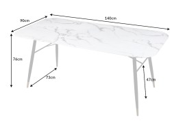 Jídelní stůl PALLAS 140 cm Dekorhome