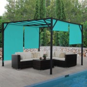 Pergola se stahovací střechou 3x3 m Dekorhome