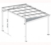 Samonosná pergola Sojag 296 x 364 cm